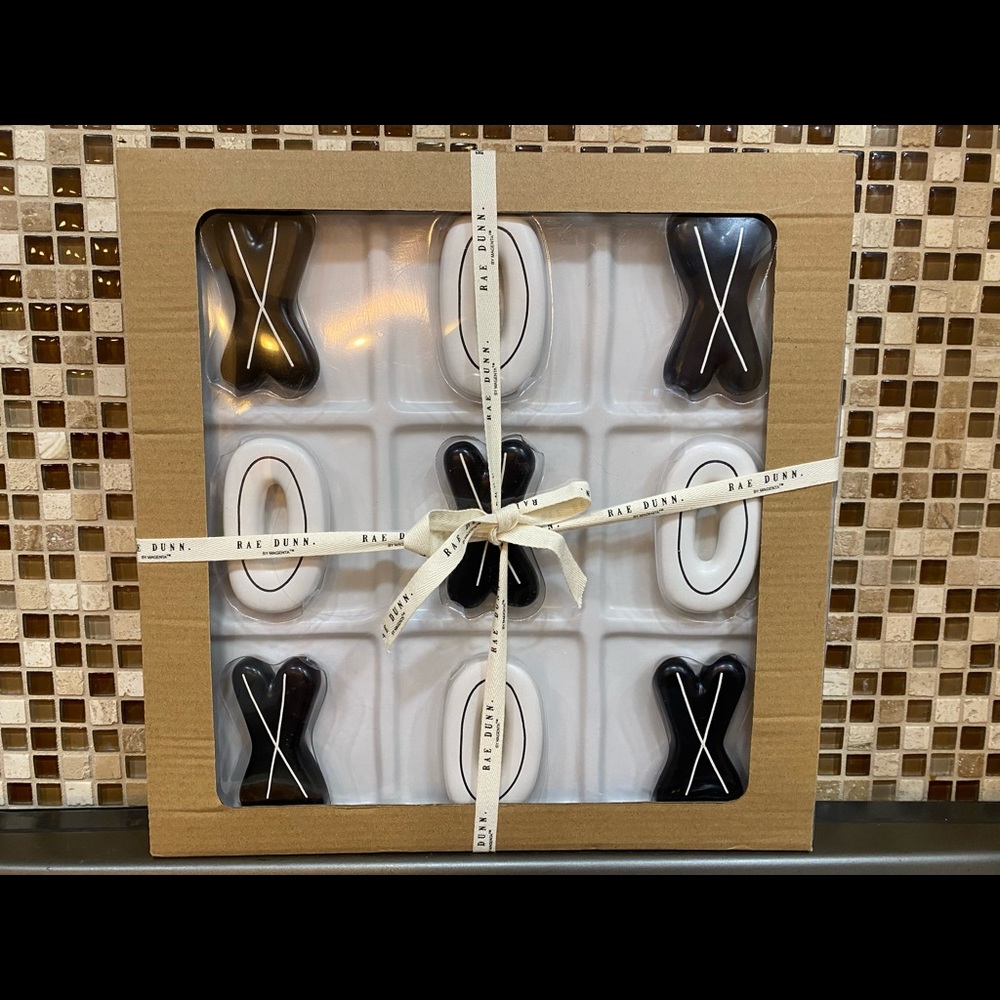 Rae Dunn Tic Tac Toe Set